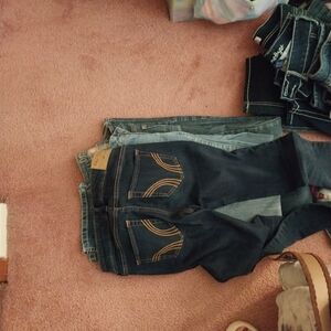 Ladys jeans 6 pair size 1 6 pairs size 0